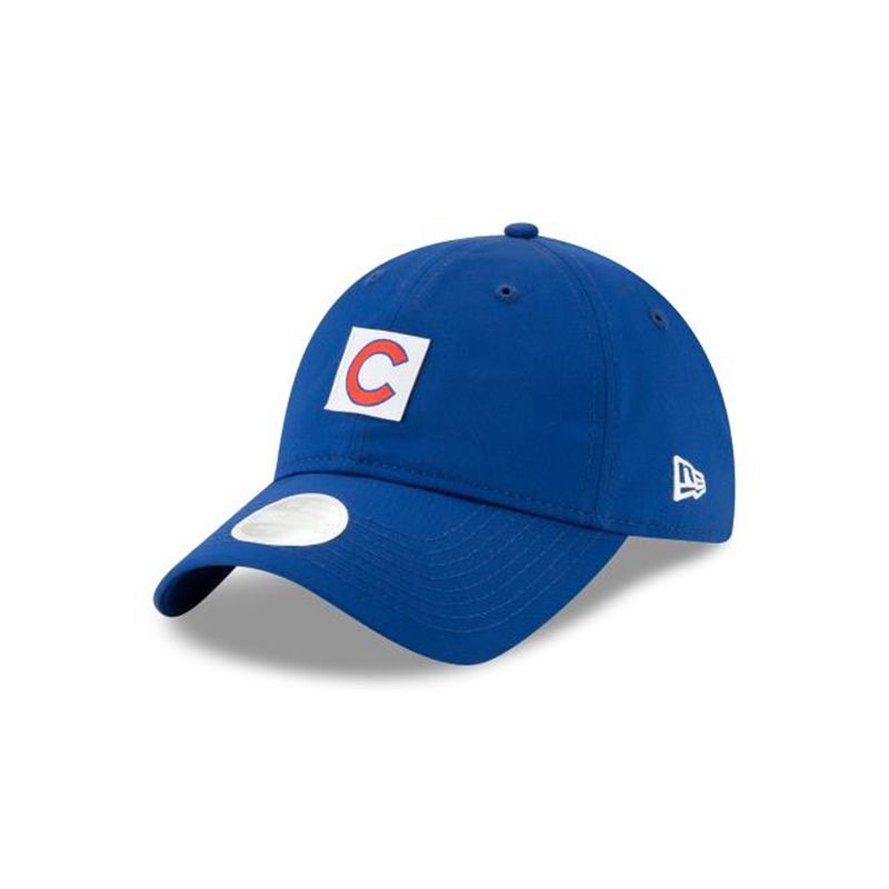 MLB Chicago Cubs Womens Sleekest Fan 9Twenty Adjustable (XYW7640) - Blue New Era Caps